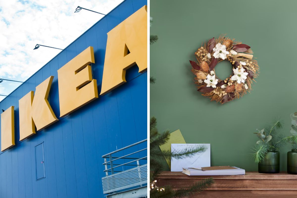 Ikea Ghirlanda VINTERFINT con piante essiccate