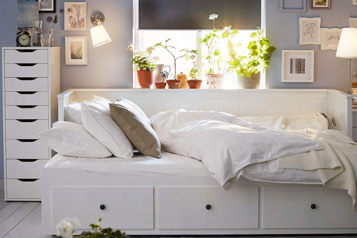 come arredare la zona notte con Ikea in stile shabby chic