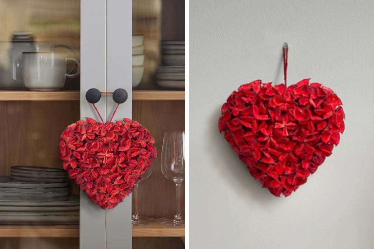 decorazione natalizia cuore rosso VINTERFINT Ikea