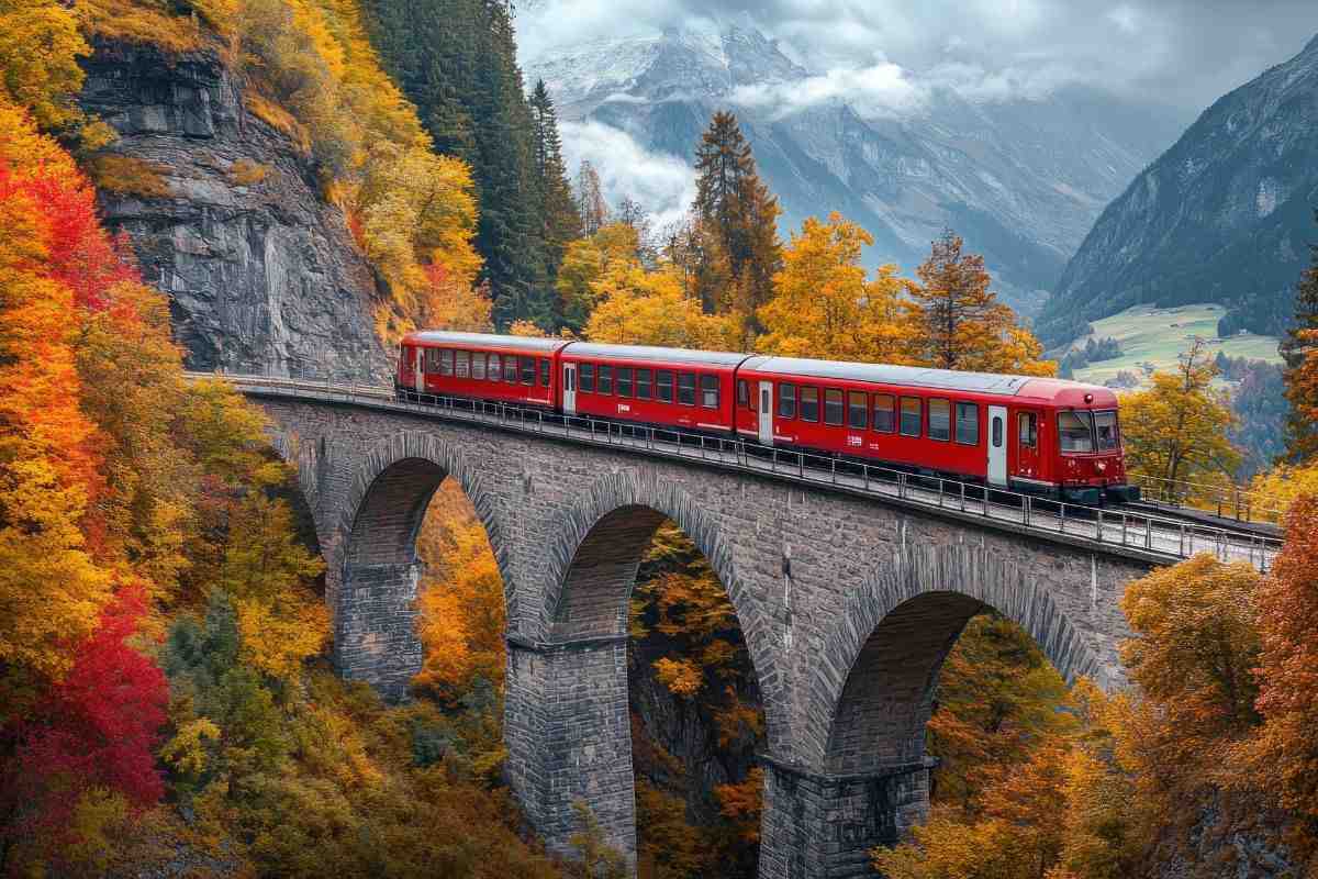 panorami sul treno del foliage